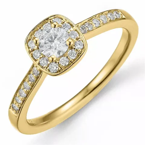 Beställningsvare - diamantring i 14  karat guld 0,20 ct 0,14 ct