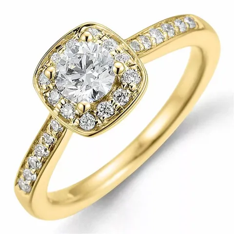 Beställningsvare - diamantring i 14 karat guld 0,40 ct 0,22 ct