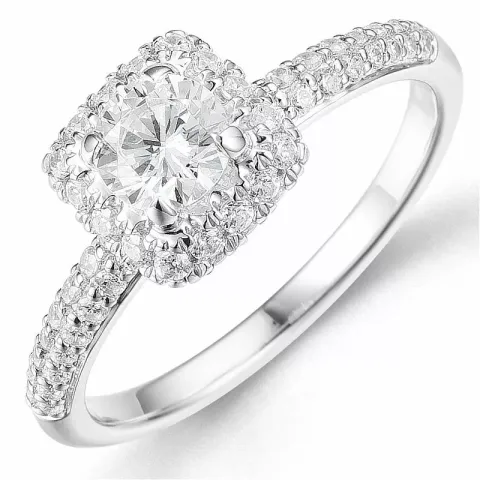 beställningsvare - diamantring i 14 karat vitguld 0,52 ct 0,52 ct