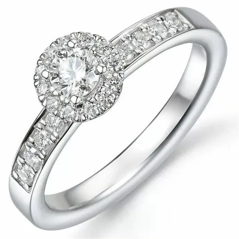 Beställningsvare - diamantring i 14 karat vitguld 0,26 ct 0,26 ct