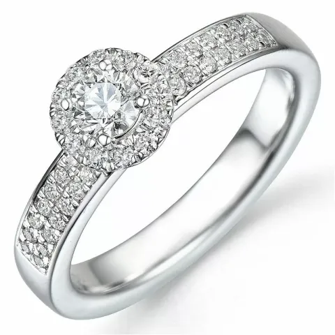 Beställningsvare - diamantring i 14 karat vitguld 0,26 ct 0,25 ct