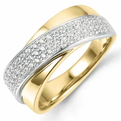 Beställningsvare - diamantring i 14 karat guld- och vitguld 0,51 ct