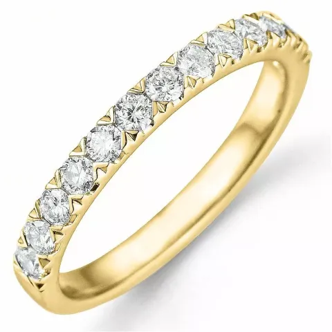 diamantring i 14  karat guld 0,52 ct