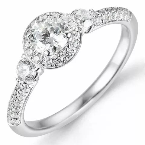 Beställningsvare - diamantring i 14 karat vitguld 0,40 ct 0,48 ct