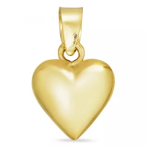9 x 11 mm hjärta hängen i 14 karat guld