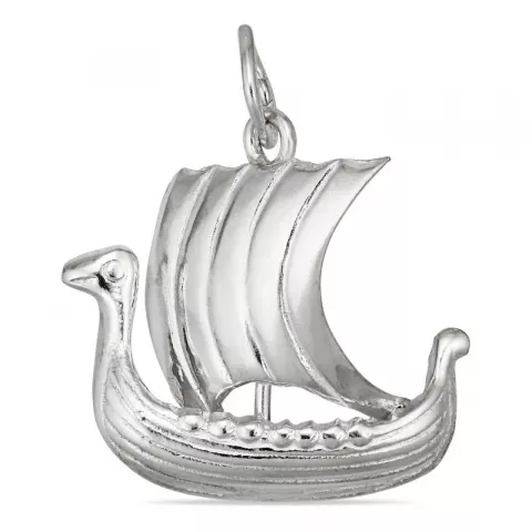 Vikingaskepp hängen i silver