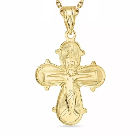 dagmarkors halsband i förgyllt silver med hängen i 8 karat guld - Amoré