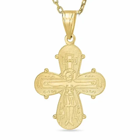 dagmarkors halsband i förgyllt silver med hängen i 8 karat guld - Amoré