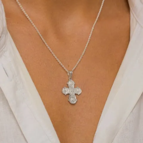 dagmarkors halsband i silver med hängen i silver