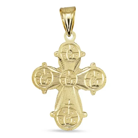 dagmarkors halsband i förgyllt silver med hängen i 8 karat guld - Amoré