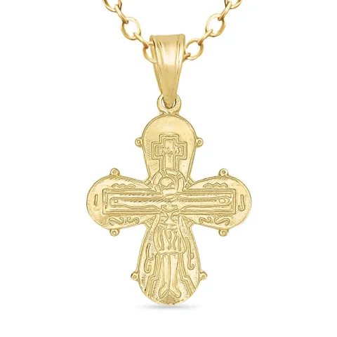 dagmarkors halsband i förgyllt silver med hängen i 8 karat guld - Amoré