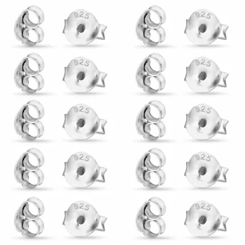 10 par ploppar i silver