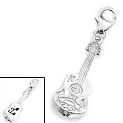Guitarr charm i silver
