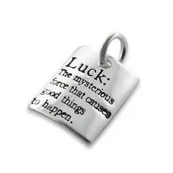 Luck hängen i silver