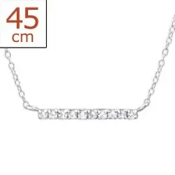 Halsband i silver med hängen i silver