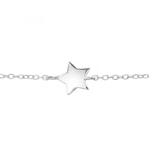 Stjärna armband i silver med hängen i silver