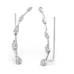 Droppe örhängen i silver