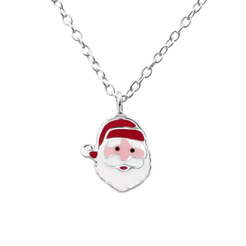 Jultomte halsband i silver med hängen i silver