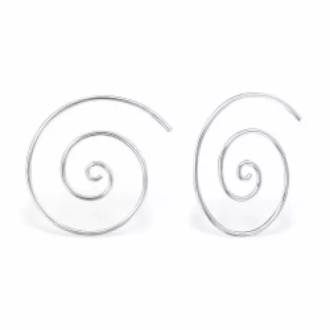 Runda örhängestift i silver