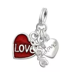 Love charms i silver 