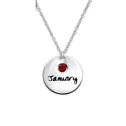 Januari halsband i silver med hängen i silver