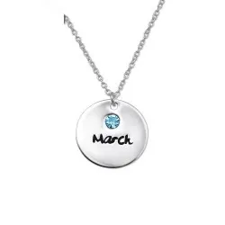 Mars halsband i silver med hängen i silver