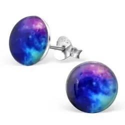 Universum örhängen i silver