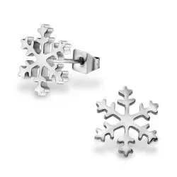 snöflinga örhängestift i Rostfritt stål