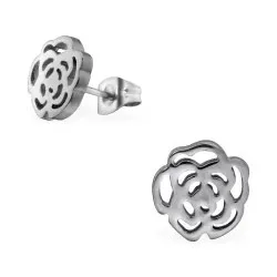 Billiga blommor örhängestift i Rostfritt stål