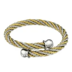 Vridet armband i Rostfritt stål 13 cm - 17 cm x