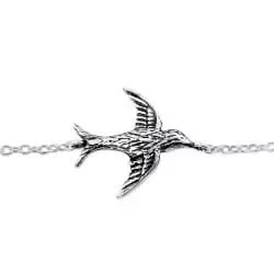 fåglar armband i silver