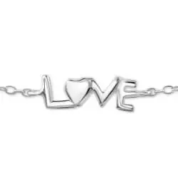 Love armband i silver