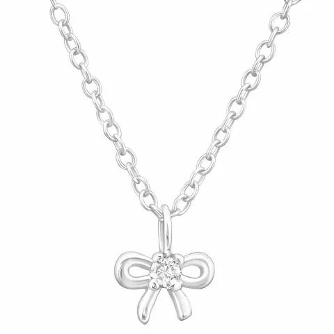 rosett halsband i silver med hängen i silver