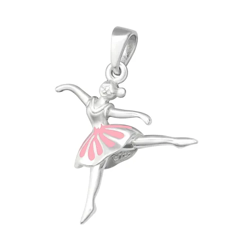 Ballerina hängen i silver