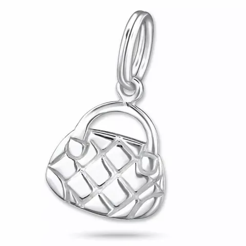 väska charm i silver