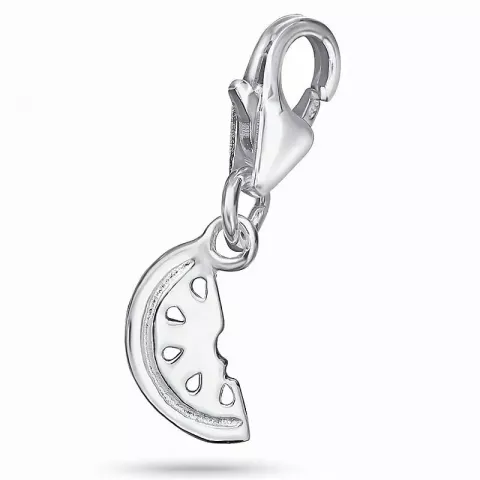 Lille vattenmelon charm i silver
