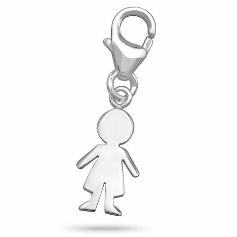 pojke charms till armband i silver