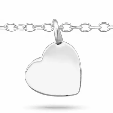 Lille hjärta armband i silver med hjärthängen i silver