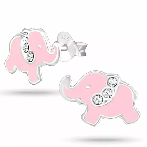 elefant örhängestift i silver