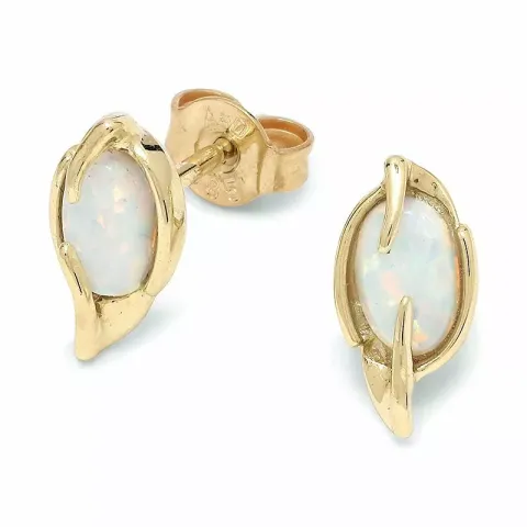 örhängestift i 14 karat guld med 