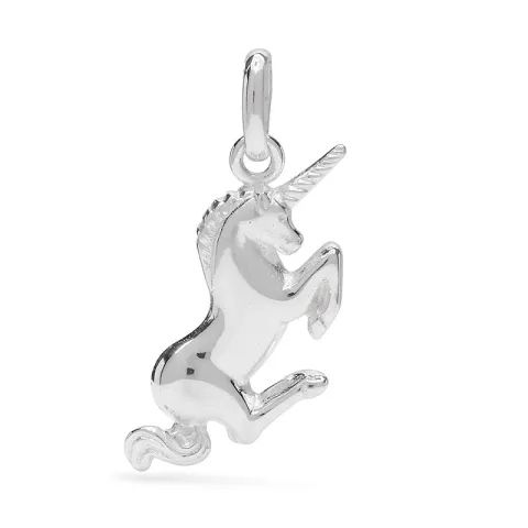 enhörning hängen i silver