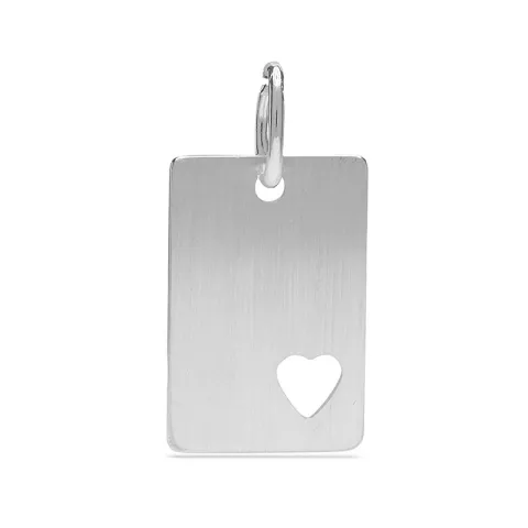 Hjärta hängen i silver