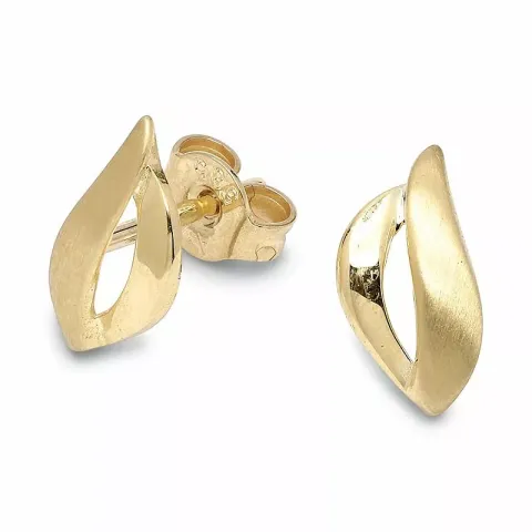 örhängestift i 14 karat guld med 