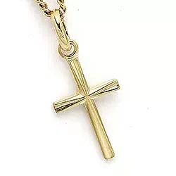 Kors hängen i 9 karat guld