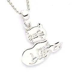 katter hängen i silver