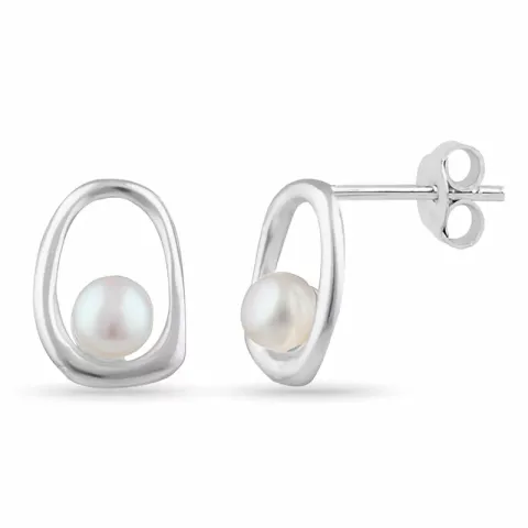 pärla örhängen i silver