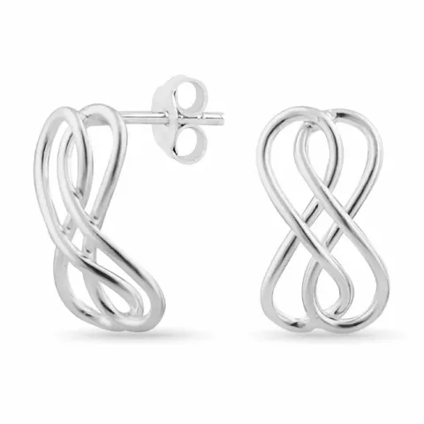 infinity örhängen i silver