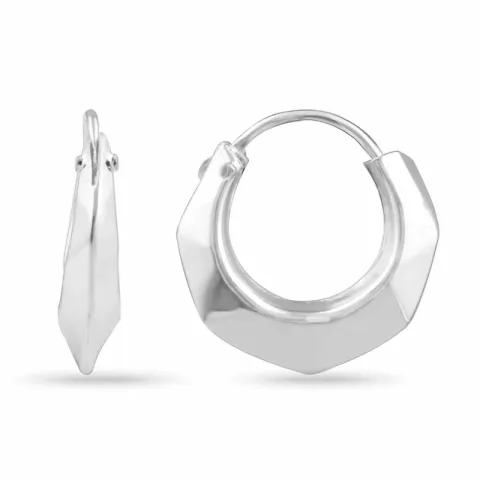 17,2 mm creoler örhängen i silver