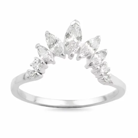 Kollektionsprov zirkon ring i silver
