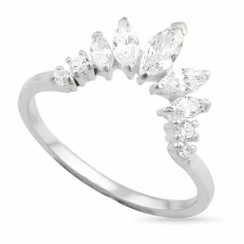 Kollektionsprov zirkon ring i silver